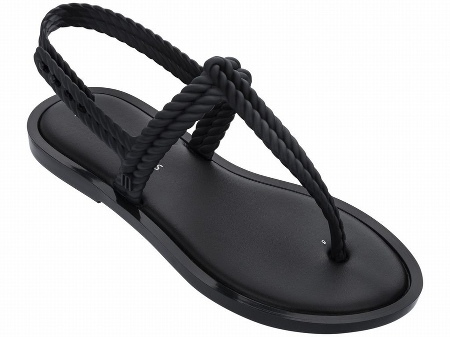 Sandalias Melissa Salinas Flash Mujer - Negras - Argentina XMK-247658